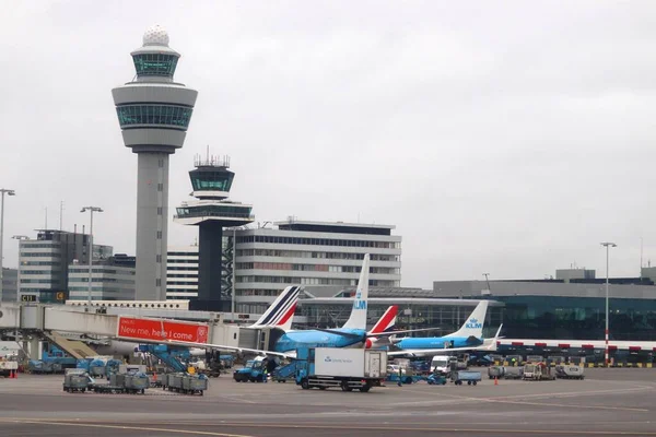 Amsterdam Notas Decembro 2018 Torres Atc Aeroporto Schiphol Amsterdã Schiphol — Fotografia de Stock