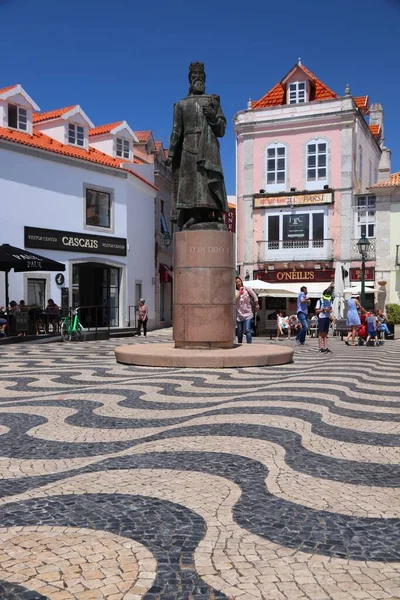 Каскаис Португаль Мая 2018 Года Туристы Посещают Центр Кашкайша Португалия — стоковое фото