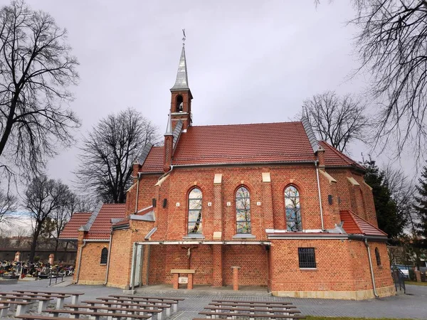 Polonya Nın Bytom Şehri Simgesi Margaret Hill Deki Tarihi Kilise — Stok fotoğraf