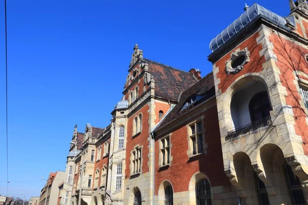 Old Post Office Building Bytom City Upper Silesia Gorny Slask — Stock Photo, Image