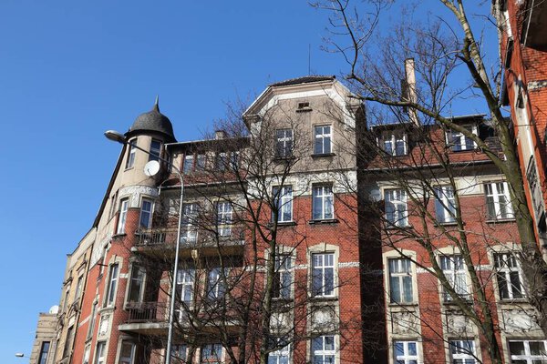 Бытом, Силезский край в Польше. Рохаусы жилой архитектуры
.