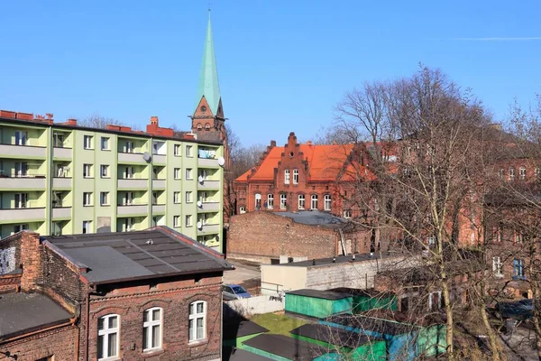 Siemianowice Slaskie Cidade Polônia Arquitetura Antiga Nova — Fotografia de Stock