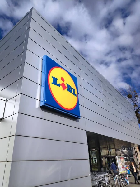 Bytom Lengyelország Március 2020 Lidl Szupermarket Bytom Lengyelország Lidl Európai — Stock Fotó