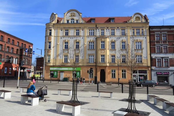 Piekary Slaskie Poland March 2015 People Walk Piekary Slaskie Poland — Stock Photo, Image