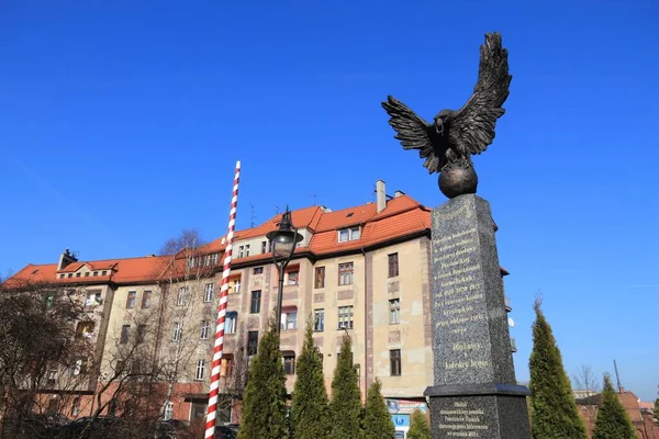 2015 Siemianowice Slaskie Poland March 2015 Monument Silesian Uprisings Powstania — 스톡 사진