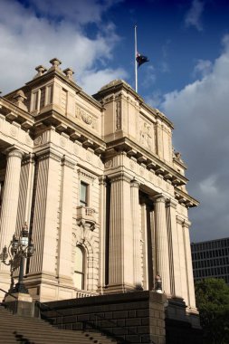 Melbourne, Avustralya 'daki Victoria Binası Parlamentosu.
