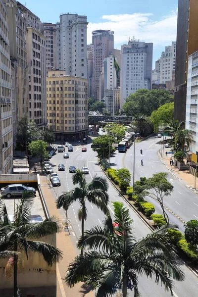 Sao Paulo Stad Brazilië Wolkenkrabber Skyline — Stockfoto