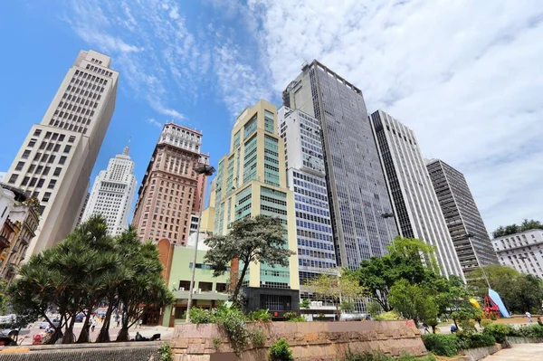 Sao Paulo Şehri Brezilya Büyük Şehir Gökdeleni Silüeti — Stok fotoğraf