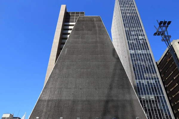 Sao Paulo Brazil October 2014 Fiesp Building Avenida Paulista Avenue — Stock Photo, Image