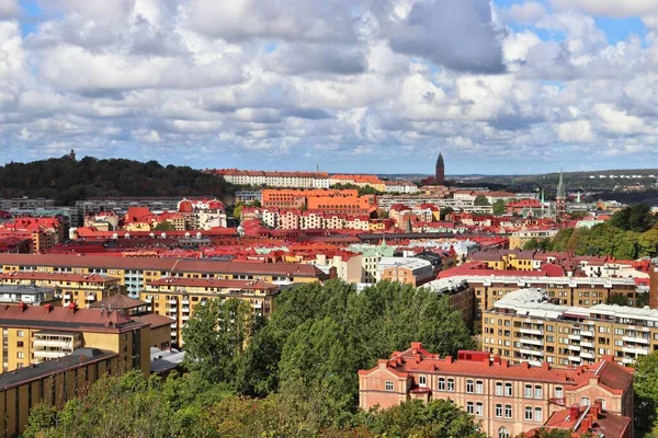 Gothenburg City Σουηδία Αστικό Αστικό Τοπίο Περιοχές Olivedal Και Masthugget — Φωτογραφία Αρχείου