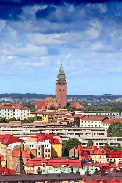 Göteborg Város Svédország Városi Városkép Masthugget Kerületben Svédország Mérföldkő — Stock Fotó