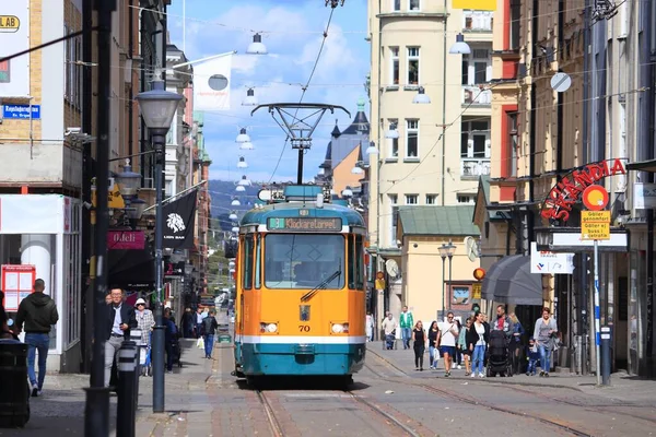 Norrkoping Suecia Agosto 2018 Vista Calle Norrkoping Suecia Norrkoping Octavo — Foto de Stock