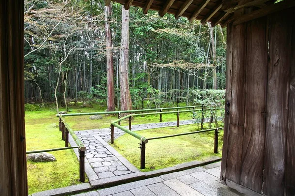 Japán Kert Kiotóban Japánban Moss Kert Kiotói Mérföldkő Daitokuji — Stock Fotó
