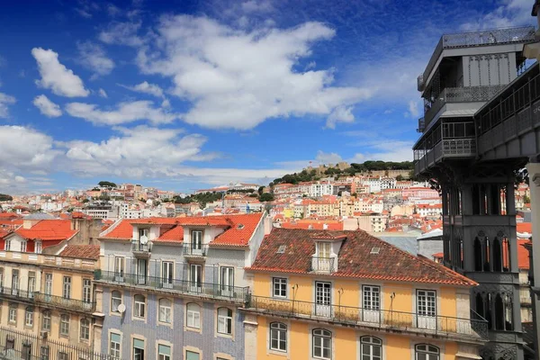 Santa Justa Hiss Lissabon Stad Portugal — Stockfoto