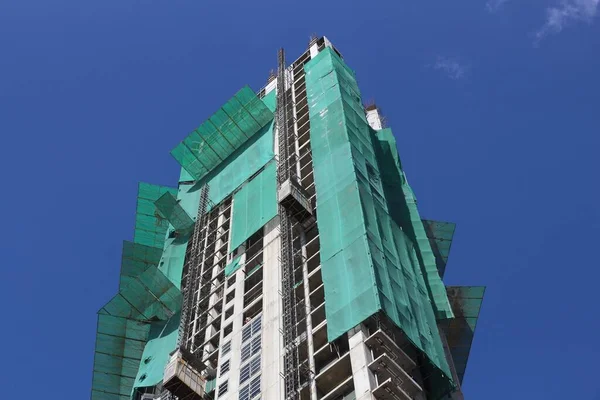 Skyscraper Construction Site Generic Office Building Development Manila Philippines — Stock Photo, Image