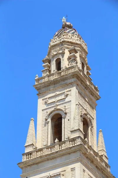 Campanario Catedral Lecce Italia Arquitectura Barroca Italiana Campanario —  Fotos de Stock