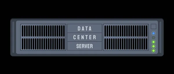 Server Einem Rechenzentrum Illustration Zum Vektor Internet Technologie — Stockvektor