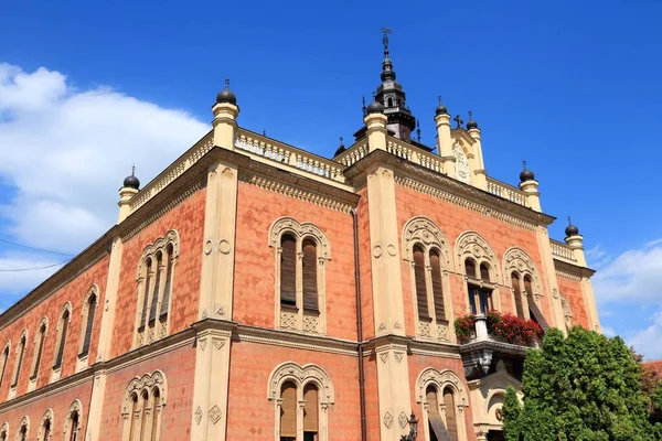 Novi Sad Şehir Simgesi Sırbistan Voyvodina Bölgesi Piskopos Sarayı — Stok fotoğraf