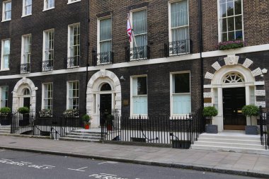 Bloomsbury, Londra 'nın batı ucu, İngiltere. Gürcü ön kapıları.