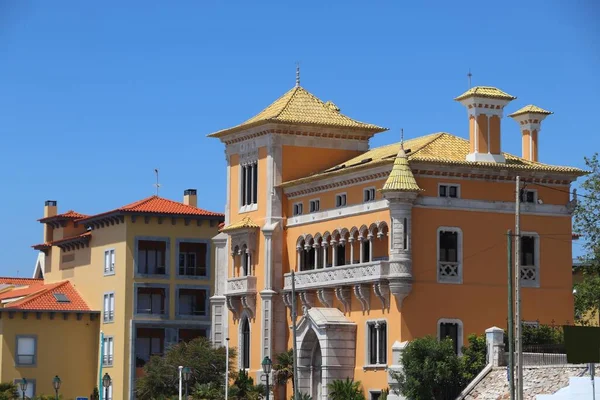 Portugal Hito Casa Perestrelo Vasconcelos Mansión Estilo Neo Manuelline Cascais —  Fotos de Stock