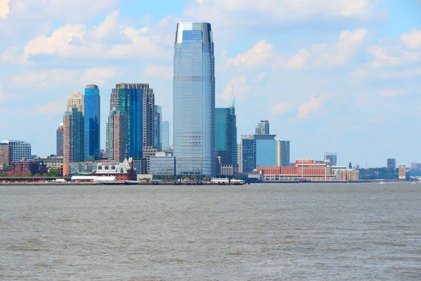 Jersey City Stany Zjednoczone Downtown Skyline Hudson River — Zdjęcie stockowe