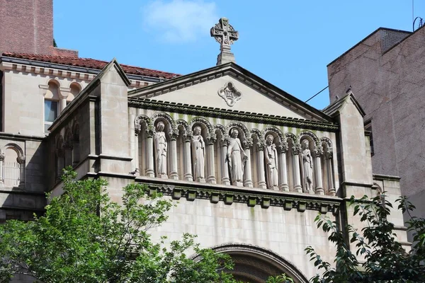 Punto Riferimento Manhattan Nostra Chiesa Cattolica Romana Salvatore Chiesa New — Foto Stock