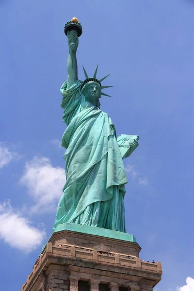 Freiheitsstatue New York City Nationales Wahrzeichen Der Usa — Stockfoto