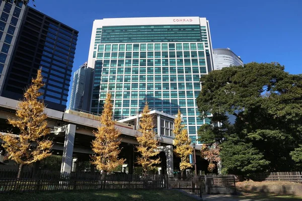 Tokio Japan Dezember 2016 Hochhaus Des Luxushotels Conrad Tokio Japan — Stockfoto