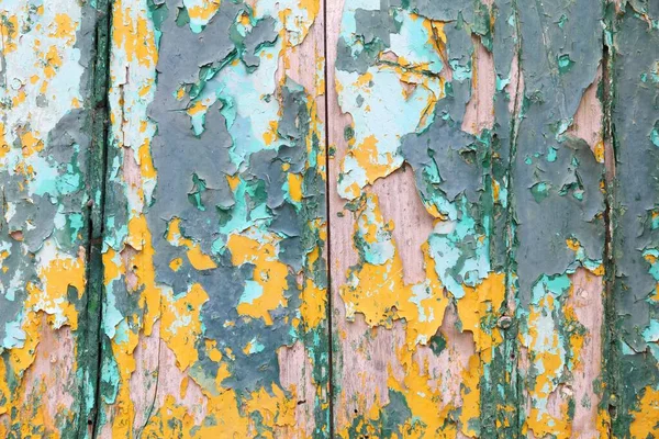 Vintage Grunge Background Grunge Texture Yellow Blue Peeling Paint — Stock Photo, Image