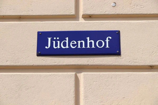 Dresden Cidade Alemanha Estado Sachsen Juedenhof Jarda Judaica Inglês — Fotografia de Stock