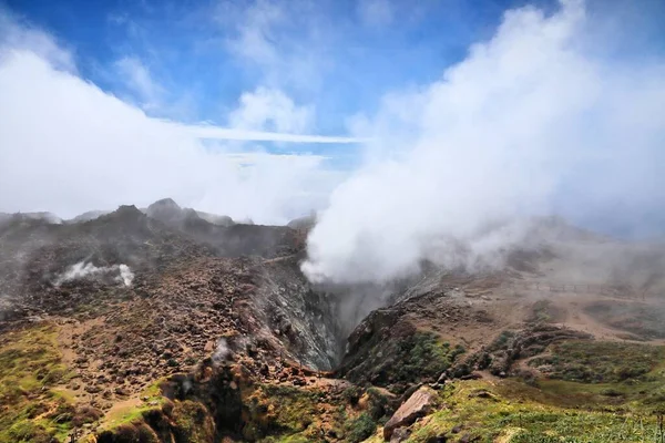 Vulkan Soufriere Krater Guadeloupe Naturdenkmal Aktiver Vulkan — Stockfoto