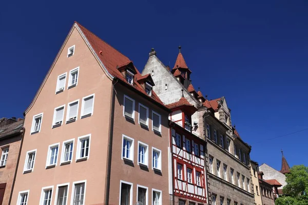 Улица Нюрнберга Германия Традиционная Архитектура Полудеревянных Домов — стоковое фото
