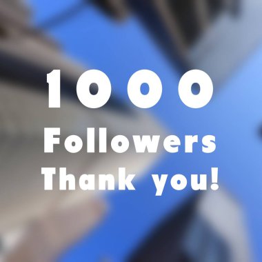 1000 takipçi. Sosyal medya takipçisi kilometre taşı başarısı. Teşekkür ederim..