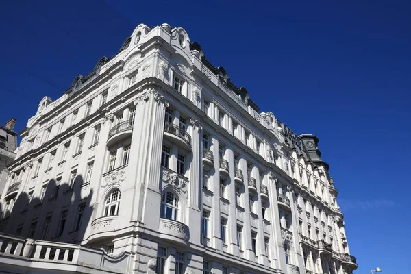 Wenen Stad Oostenrijk Straatzicht Oude Residentiële Architectuur Wijk Mariahilf — Stockfoto