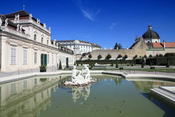 Дворец Бельведер Вене Австрия Европейские Достопримечательности — стоковое фото