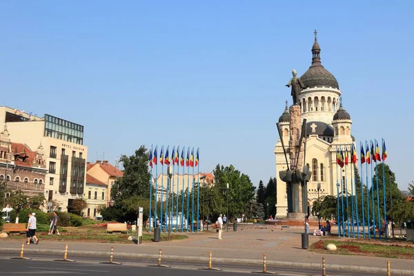 Cluj Napoca Romania Agosto 2012 Gente Visita Casco Antiguo Cluj —  Fotos de Stock