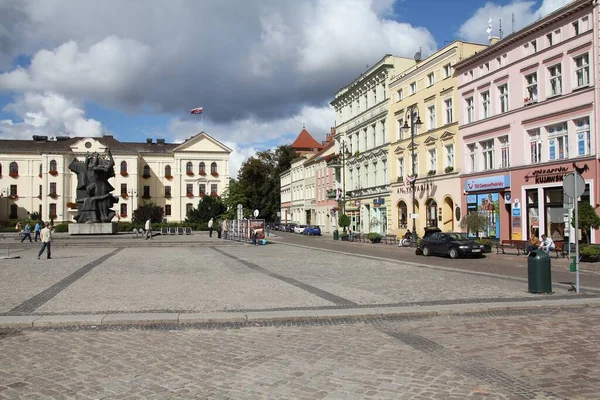 Bydgoszcz Poland September 2010 Människor Besöker Stary Rynek Torget Bydgoszcz — Stockfoto