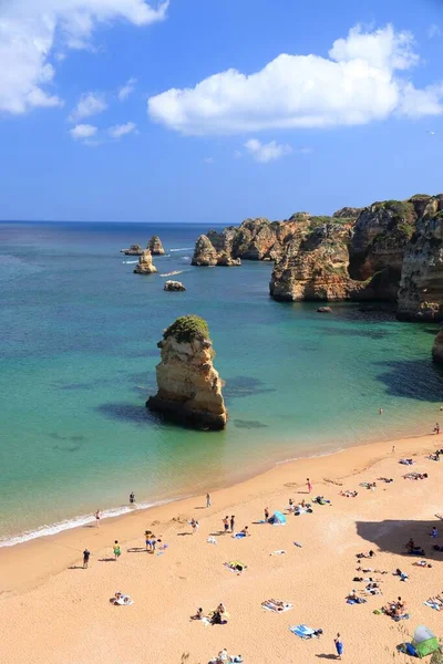 Portugalin Maisema Algarven Alueella Portugalin Atlantin Rannikko Praia Dona Ana — kuvapankkivalokuva