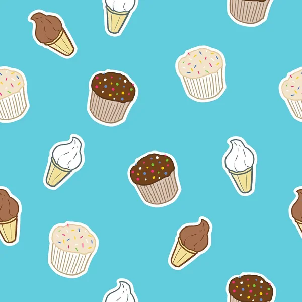 Vetores de Um Conjunto De Cupcakes Jogo De Ilustrações Da Cor Do Vetor Dos  Queques No Estilo Dos Desenhos Animados Desenhando Bolos À Mão e mais  imagens de Arte - iStock