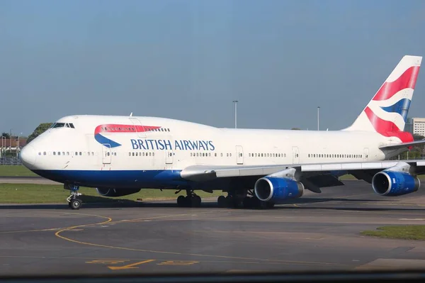 Лондон Великобритания Апреля 2014 Года British Airways Boeing 747 После — стоковое фото