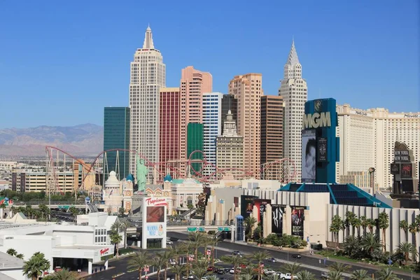 Las Vegas Usa 2014 New York New York Resort View — Stock fotografie