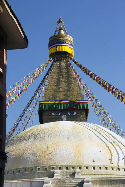 Stupa do templo budista no Nepal — Fotografia de Stock