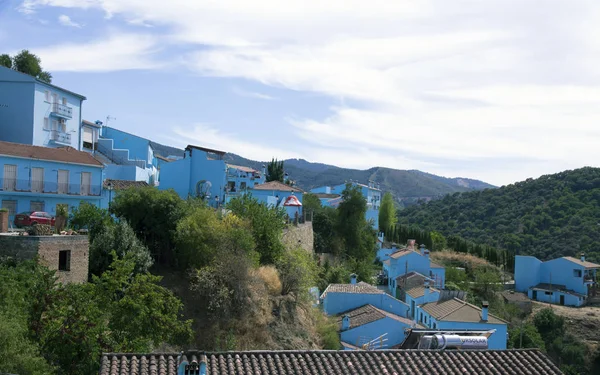 Juzcar, blue village, typické pro Andalusii — Stock fotografie