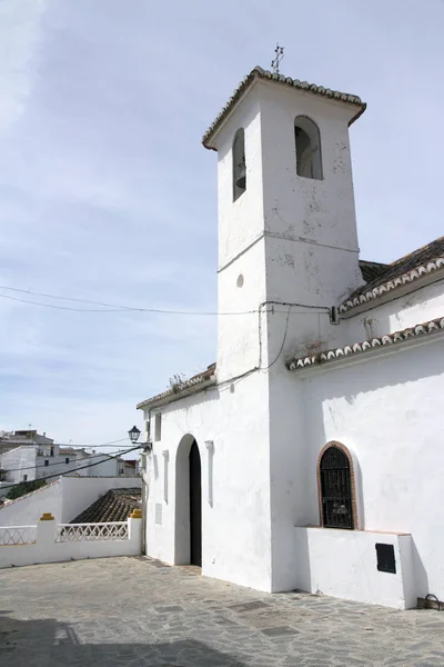 Parauta, templom, fehér falvakra jellemző Andalucia — Stock Fotó
