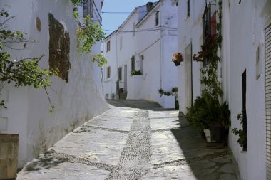 Genalguacil, scenes and white villages typical of Andalucia clipart