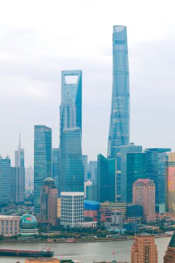 Shanghai bund manzarası, hava fotoğrafçılığı