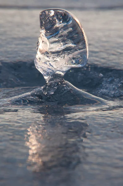 氷のテクスチャーと背景 — ストック写真