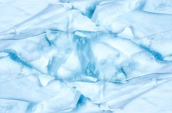 Texturizado gelo azul congelado inverno fundo — Fotografia de Stock