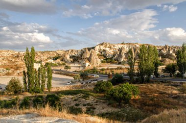 Göreme, Kapadokya, Türkiye'nin yakınındaki antik cavetown