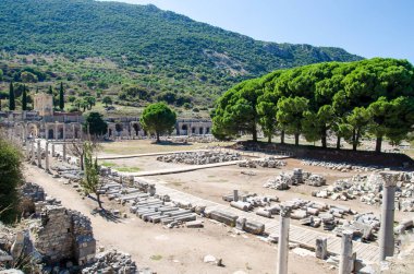 Türkiye'de antik Efes Efesus şehir kalıntıları